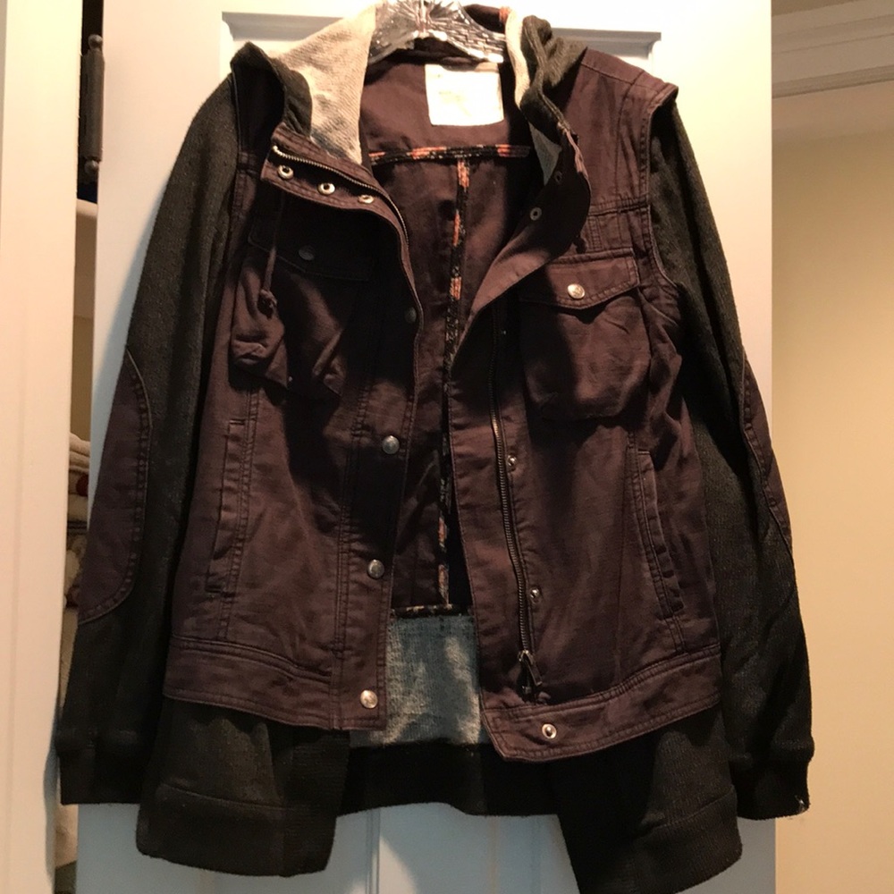 Free people sweatshirt jacket